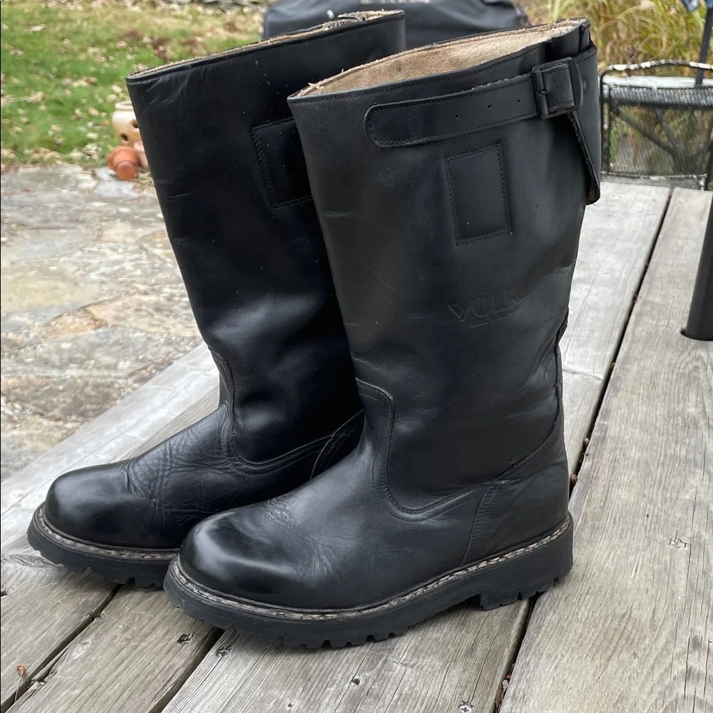 Men's Black Leather Boots